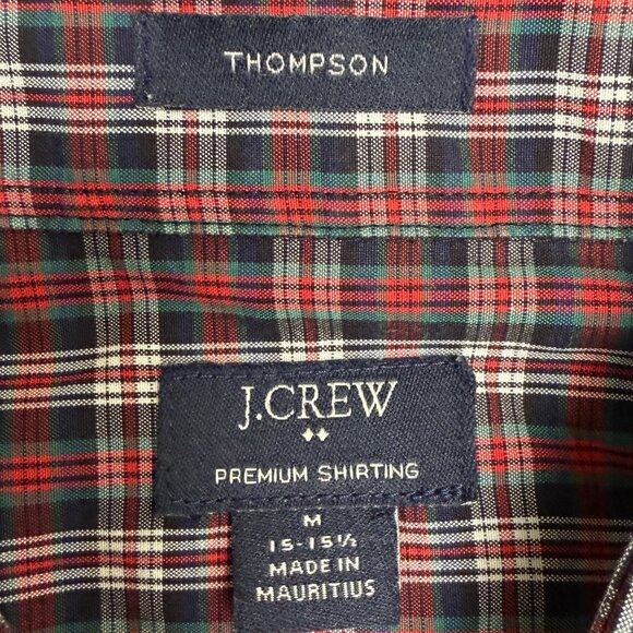 EUC Men's J. CREW Thompson Spread Collar Plaid Shirt | Size M - Picture 6 of 8